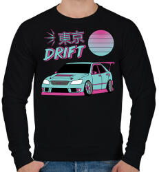 printfashion Tokyo drift - Férfi pulóver - Fekete (12902815)