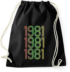 printfashion 1981 - Sportzsák, Tornazsák - Fekete (4276415)