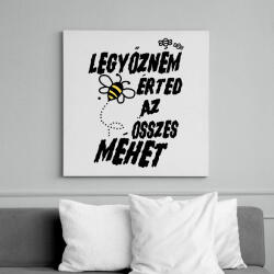 printfashion Legyőzném érted az összes méhet - páros minta - Vászonkép - Fehér (16815146)