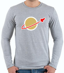 printfashion LEGO Space - Férfi hosszú ujjú póló - Sport szürke (1149617)