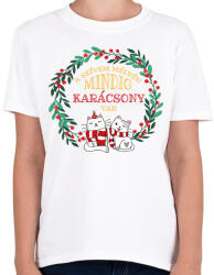 printfashion Mindig karácsony van - Gyerek póló - Fehér (10207465)