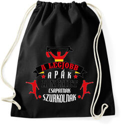 printfashion Német csapat - Sportzsák, Tornazsák - Fekete (10857220)