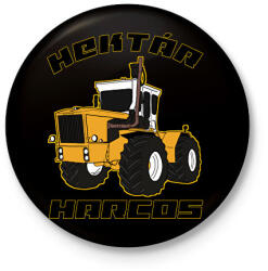 printfashion Hektár harcos - Kitűző, hűtőmágnes - Fekete (13063521)