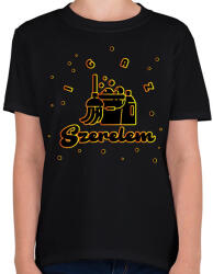 printfashion Igazi szerelem - Takarítónő - Gyerek póló - Fekete (9281955)