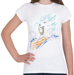 printfashion Dragonball - Vegito blue - Női póló - Fehér (15854634)