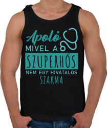 printfashion Szuperhős - Ápoló - Férfi atléta - Fekete (7223208)