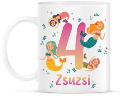 printfashion Sellős szülinap - névvel, számmal - Bögre - Fehér (13858028)
