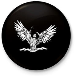 printfashion Zyzz Angel - Kitűző, hűtőmágnes - Fekete (3097728)