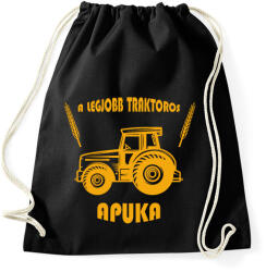 printfashion A legjobb traktoros apuka - Sportzsák, Tornazsák - Fekete (6592774)