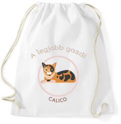 printfashion A legjobb gazdi - Calico - Sportzsák, Tornazsák - Fehér (6305995)