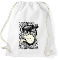 printfashion Koponya - Sportzsák, Tornazsák - Fehér (1655727)
