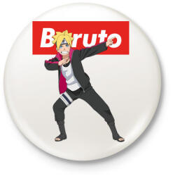 printfashion Boruto Uzumaki - Kitűző, hűtőmágnes - Fehér (5411024)