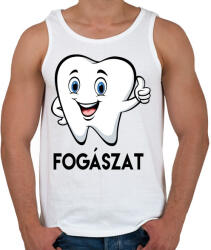 printfashion Fogászat - Férfi atléta - Fehér (1133857)