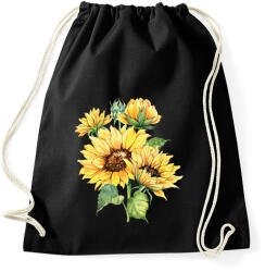 printfashion napraforgó - Sportzsák, Tornazsák - Fekete (13925070)