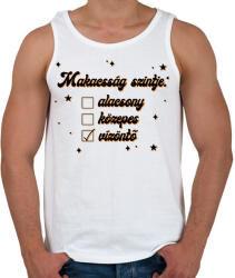 printfashion Makacsság szintje - Férfi atléta - Fehér (8525059)