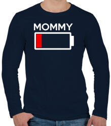 printfashion MOMMY - Férfi hosszú ujjú póló - Sötétkék (285168)