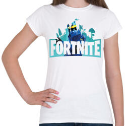 printfashion Fortnite logo Ninja - Női póló - Fehér (16347135)