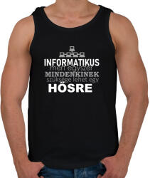 printfashion ithero-hu-dark - Férfi atléta - Fekete (930661)