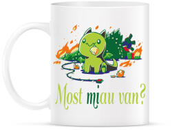 printfashion Cica karácsonya - most mi van - Bögre - Fehér (4125046)