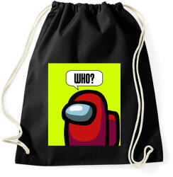 printfashion Among us Who - Sportzsák, Tornazsák - Fekete (3027304)