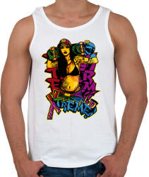 printfashion Deszkás - skater lány graffiti - Férfi atléta - Fehér (4639836)