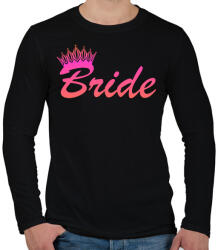 printfashion Bride - Férfi hosszú ujjú póló - Fekete (5079258)