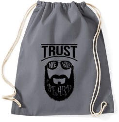 printfashion Szakállas vagyok - Sportzsák, Tornazsák - Grafitszürke (133521)