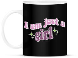 printfashion I am just a girl - Bögre - Fekete (16643420)