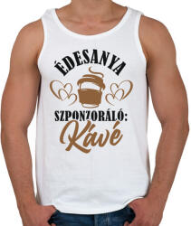 printfashion Anya és a kávé - Férfi atléta - Fehér (4693145)