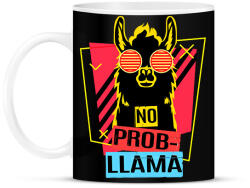 printfashion No prob-llama - Bögre - Fekete (1255726)