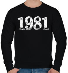printfashion 1981 - Férfi pulóver - Fekete (6195315)