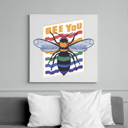 printfashion Bee you - légy önmagad - Vászonkép - Fehér (6635618)