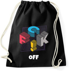 printfashion FUCK OFF - Sportzsák, Tornazsák - Fekete (10445774)