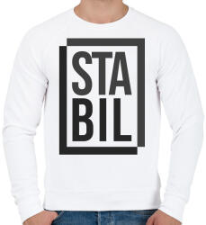 printfashion Stabil - Férfi pulóver - Fehér (2341209)