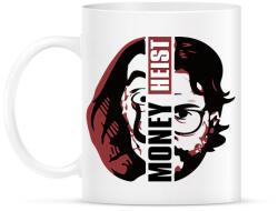 printfashion A Nagy Pénzrablás - Money Heist - La Casa de Papel - Bögre - Fehér (5769487)