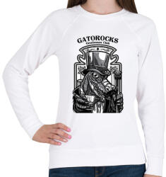 printfashion Krokorock - Női pulóver - Fehér (130649)