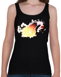 printfashion Monkey D. Luffy ütés - Női atléta - Fekete (14211933)