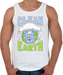 printfashion Clean Earth - Férfi atléta - Fehér (2281419)