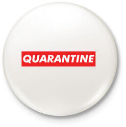 printfashion Quarantine - Kitűző, hűtőmágnes - Fehér (3088348)