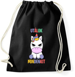 printfashion Morcos unikornis - Sportzsák, Tornazsák - Fekete (1241645)