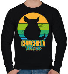 printfashion Csincsilla anya - Férfi pulóver - Fekete (10956734)