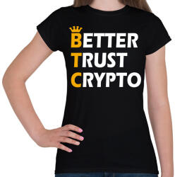 printfashion BTC - Női póló - Fekete (7170984)