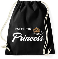 printfashion I'M THEIR PRINCESS - Sportzsák, Tornazsák - Fekete (1157749)