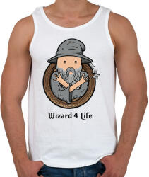 printfashion Wizard 4life - Férfi atléta - Fehér (1871699)