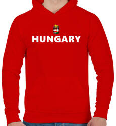 printfashion HUNGARY - Férfi kapucnis pulóver - Piros (1706652)
