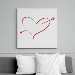 printfashion Love - Vászonkép - Fehér (6635023)