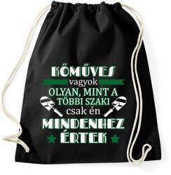printfashion Mindenhez értek - Sportzsák, Tornazsák - Fekete (10292043)