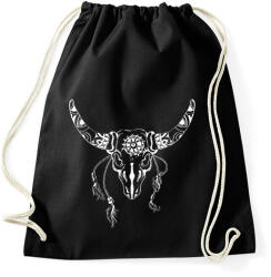 printfashion bull skull - Sportzsák, Tornazsák - Fekete (9007598)