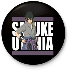 printfashion Ucsiha Szaszuke - Kitűző, hűtőmágnes - Fekete (3099618)