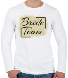printfashion bride team - Férfi hosszú ujjú póló - Fehér (5205341)